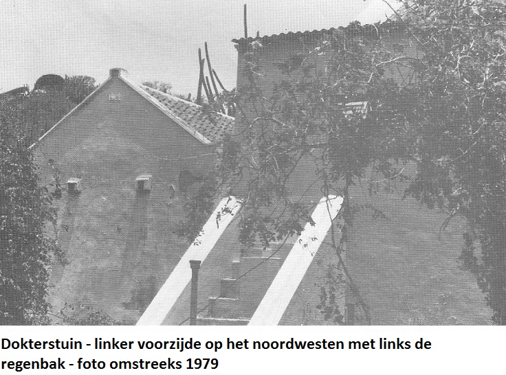 09. Dokterstuin linker voorzijde op noordwesten met regenbak 1979
